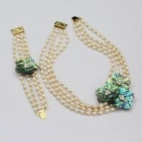 Freshwater Pearl Necklace earrings bracelet