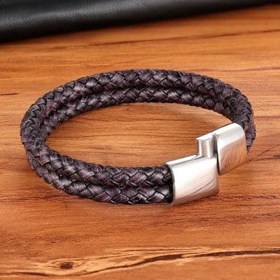 Grey double layered Men’s Bracelet