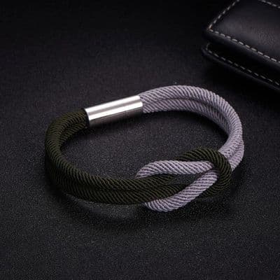 Magnetic Clasp Rope Men’s Bracelet