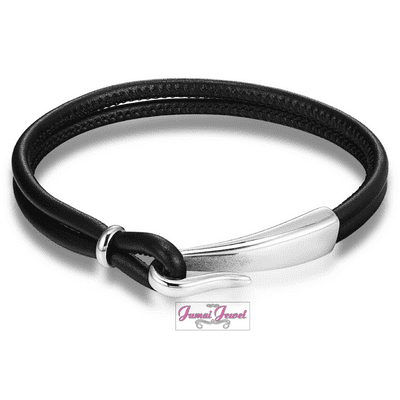 Men’s black Anchor Bracelet