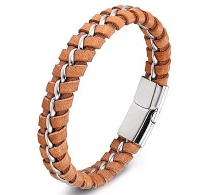 Men’s Brown Braided bracelet