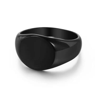 Men’s Round signet ring