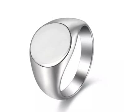 Men’s round Signet Rings