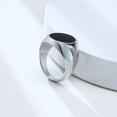Men’s two tone Signet ring
