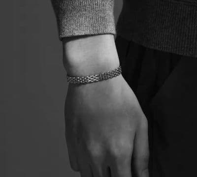 Mesh Men’s silver Bracelet