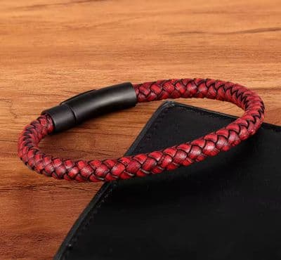 Red & Black Slim Men’s bracelet