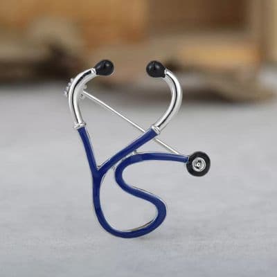 Stethoscope Design Brooch