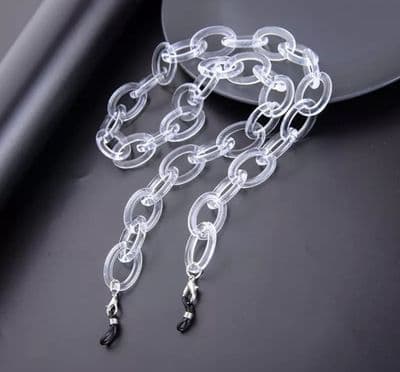 White Acrylic Sunglasses chain