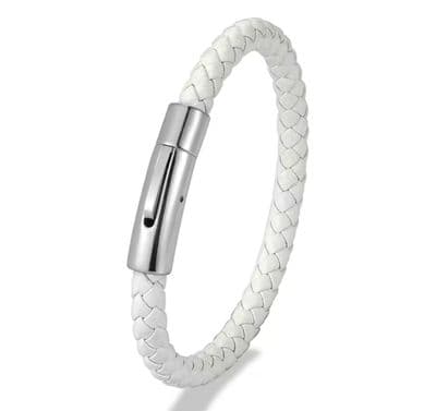 White Slim Men’s Bracelet