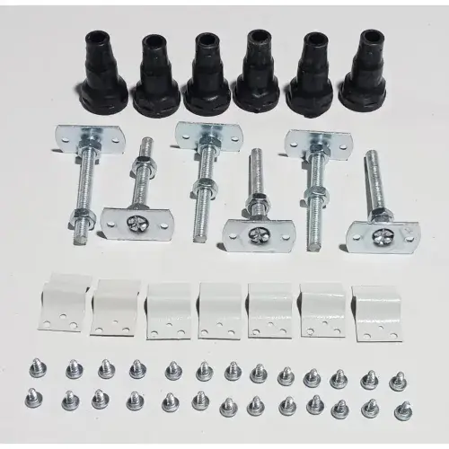 //2Go 45mm Low Profile Square & Rectangular Riser Set - White