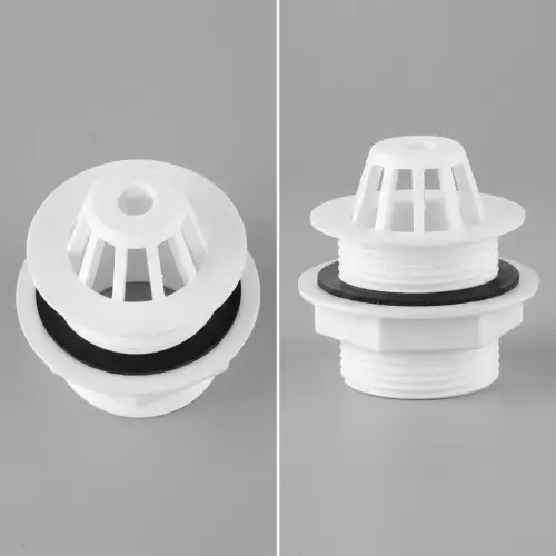 1 1/2" Plastic Domed Strainer Waste With 45mm Unslotted Tail