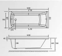 1650mm Rockall Bath Pack with Bath, Toilet, Basin Set, Optional Taps and Wastes, by Bathcenter