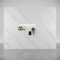 2 Pack: Signature Heavy Duty PVC Shower Panels 1000mm - Matt Carrara