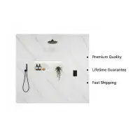 2 Pack: Signature Heavy Duty PVC Shower Panels 1000mm - Matt Carrara
