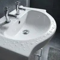 2 Tap Hole 100% Waterproof Floor Standing Vanity Unit and 550mm Basin - Matt White