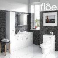 550mm 2-Tap Hole Vanity Unit & Basin | Free Delivery