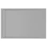 30mm Linear Slate 1600x800mm Rectangular Tray & Waste - Grey