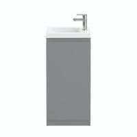 400mm Waterproof Vanity Unit with Ceramic Basin | Matt Grey | Lifetime Guarantee