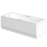 8mm Reinforced Bath With Twin Grips 1700mm x 700mm, Single Ended, Made In Uk