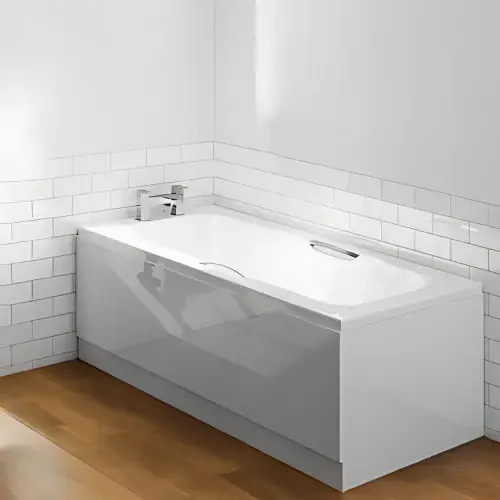8mm Reinforced Bath With Twin Grips 1700mm x 700mm, Single Ended, Made In Uk
