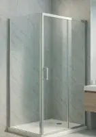 F8 8mm Chrome Sliding Shower Door | AquaShield Easy Clean Glass