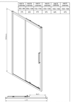 F8 8mm Chrome Sliding Shower Door | AquaShield Easy Clean Glass