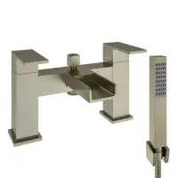 Abberton Brushed Brass Bathroom Tap Set - Basin Mono, Bath Filler & Bath Shower Mixer with Handset