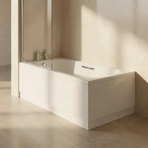 Acrylox Reinforced Twin Grip 1700 x 700mm Shower Bath with New BathBuilder Options