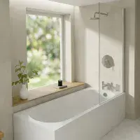 Acrylox ShowerBath 1700 x 700mm Single Ended Reinforced