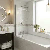 Acrylox ShowerBath 1700 x 700mm Single Ended Reinforced