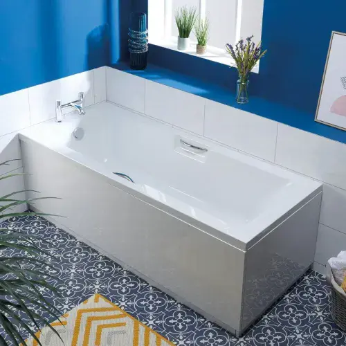 Alexandria Twin-Gripped 1700 x 700mm Anti Slip Single Ended Bath -Standard