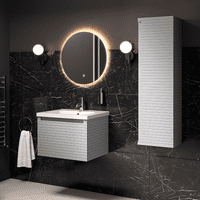 Alight 350mm Wall Hung 1 Door Tall Unit - Matt Grey