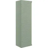 Alight 350mm Wall Hung 1 Door Tall Unit - Matt Willow Green
