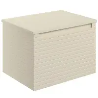 Alight 600mm Wall Hung 1 Drawer Basin Unit & Worktop - Matt Cotton