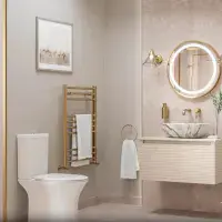 Alight 600mm Wall Hung 1 Drawer Basin Unit & Worktop - Matt Cotton