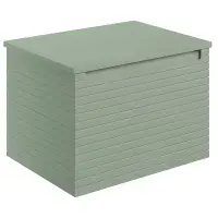 Alight 600mm Wall Hung 1 Drawer Basin Unit & Worktop - Matt Green