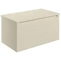 Alight 800mm Wall Hung 1 Drawer Basin Unit & Worktop - Matt Cotton