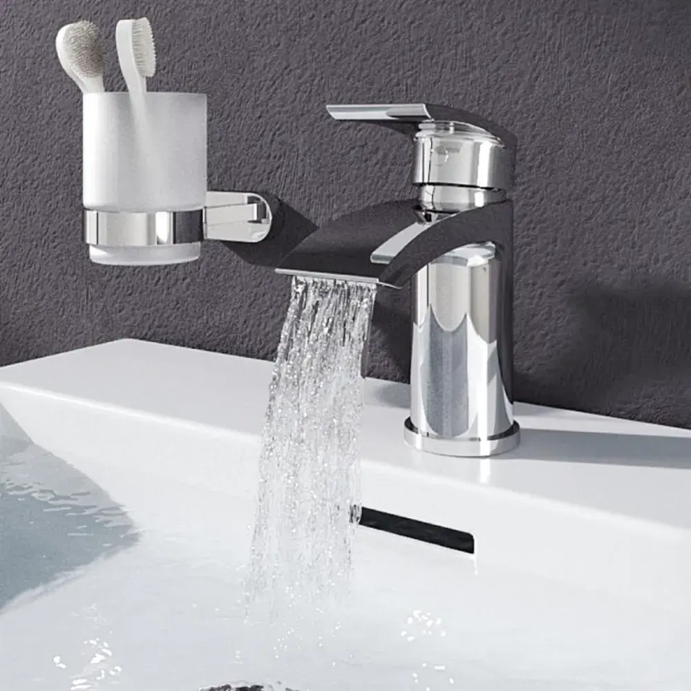 Rustem Tap Alveston Basin Tap with Waste - Chrome