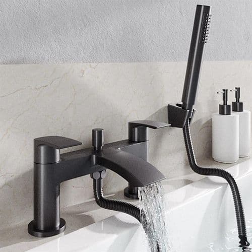 Alveston Bath Shower Mixer Tap - Matt Black