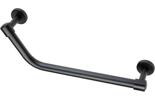 Angled 47cm Grab Rail, Matt Black