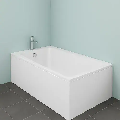 Anya Acrylox 1400 x 700mm Single Ended Super Strength Shower Bath with New BathBuilder Options