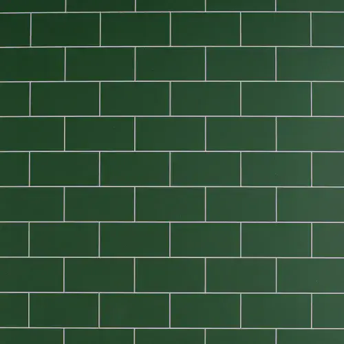 AquaGen Retro Green Tile Single Panel - 1200mm x 2400mm - Waterproof Wall Panel