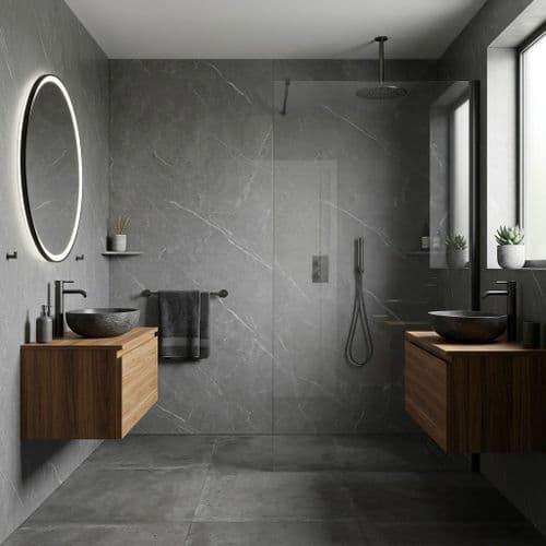 AquaGen Slate Single Panel - 1200mm x 2400mm - Waterproof Wall Panel