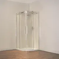 Aquaglass Frameless 1200 x 800mm 2 Door Offset Quadrant Shower Enclosure