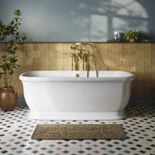 Aquakast Finesse 1675mm x 800mm Timeless Double Ended Bath | Stone Resin Reinforced