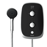 Aqualisa Evolve 10.5kW Electric Shower with Adjustable Head - Black/Satin Silver