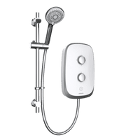 Aqualisa Evolve 9.5kW Electric Shower with Adjustable Head - White/Satin Silver