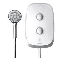 Aqualisa Evolve 9.5kW Electric Shower with Adjustable Head - White/Satin Silver