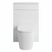 Aquanova 550mm Gloss White WC Unit | Floor Standing Toilet Cabinet