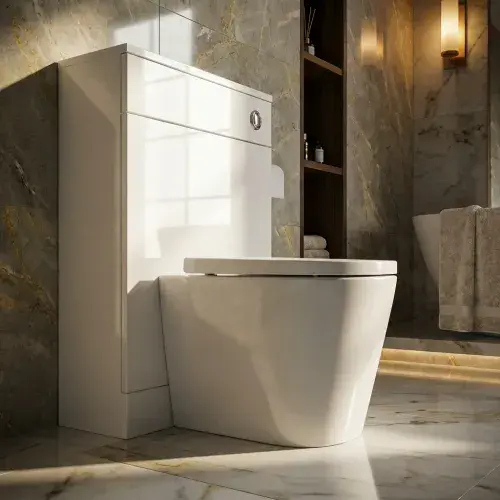 Aquanova WC Unit  550mm Gloss White
